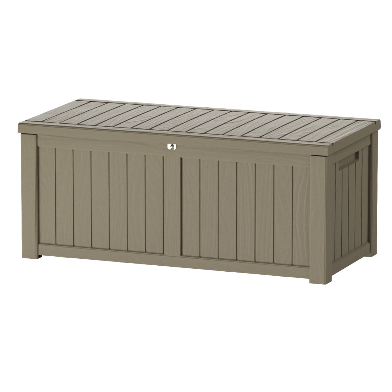 Emperic Design 120 Gallon Water Resistant Resin Lockable Deck Box